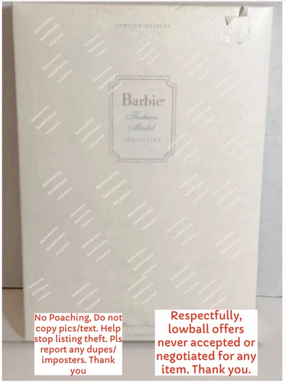 RARE MIB PRISTINE Maria Theresa Barbie Factory sealed NRFB BNIB 1 OWNER
